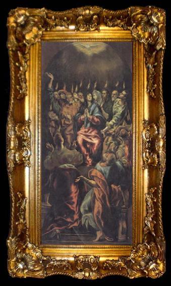 framed  El Greco Pentecost, ta009-2